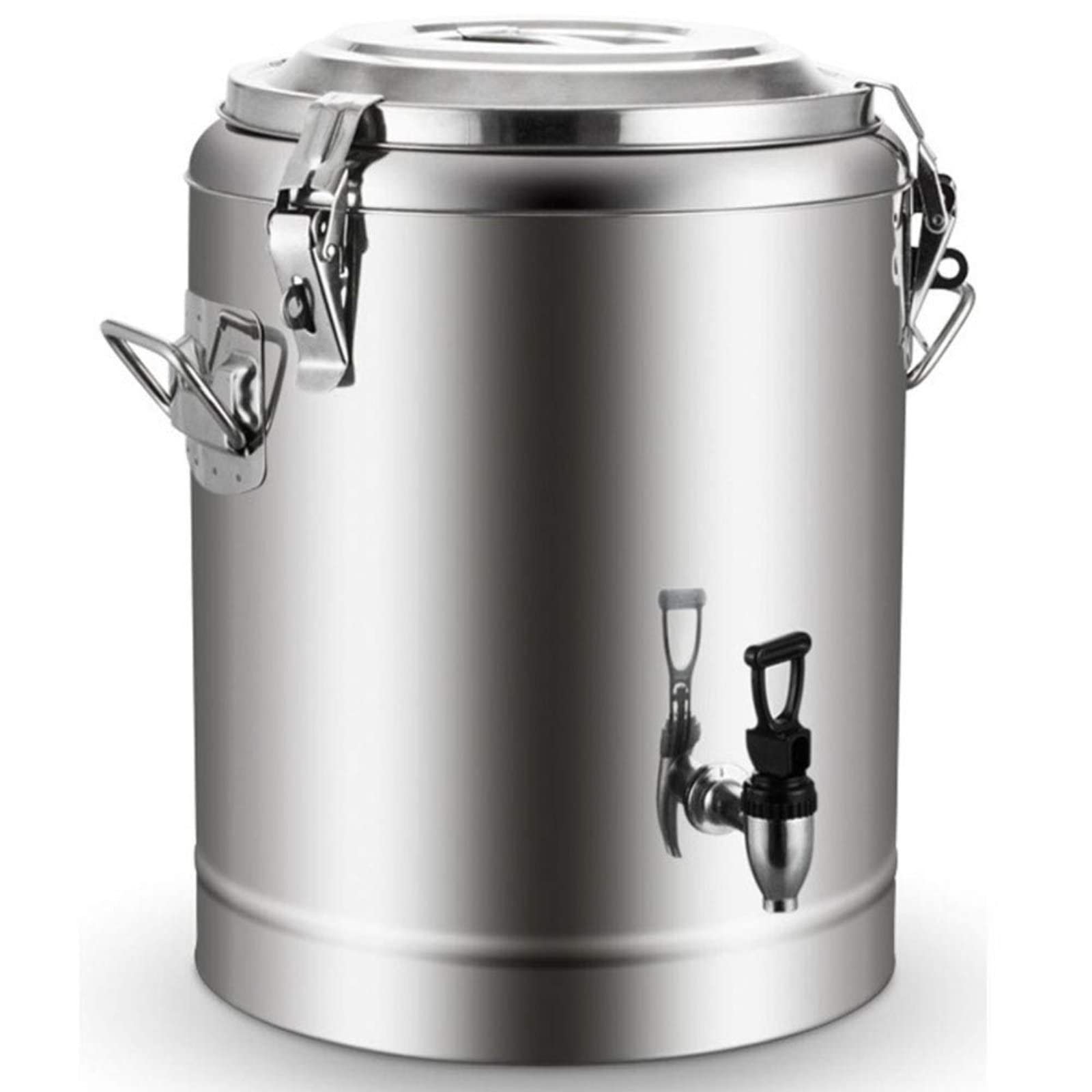 Stainless Steel Insulation Barrel, Insulated Beverage Dispenser, Stainless Steel Thermos Container with Spigot, Hot and Cold Insulation for Tea, Water, Coffee, Iced Drinks 1