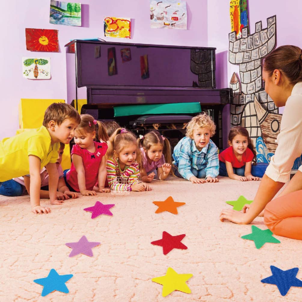 NUOBESTY 30pcs Carpet Markers Carpet Stickers Floor Markers Flooring Rugs for Kids Funny Carpet Marker Kid Stickers Wear-resistant Carpet Sticker Carpet Supply Necessity Buckle 4