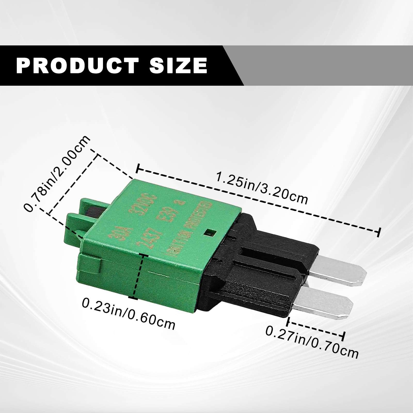 5PCS Manual Reset Low Circuit Breaker Blade Fuse E39-32V 15A Mini Fuse Circuit Breakers for Car Truck RV Automotive Marine Boat Trolling Motor &ATC ATO 32VDC 3