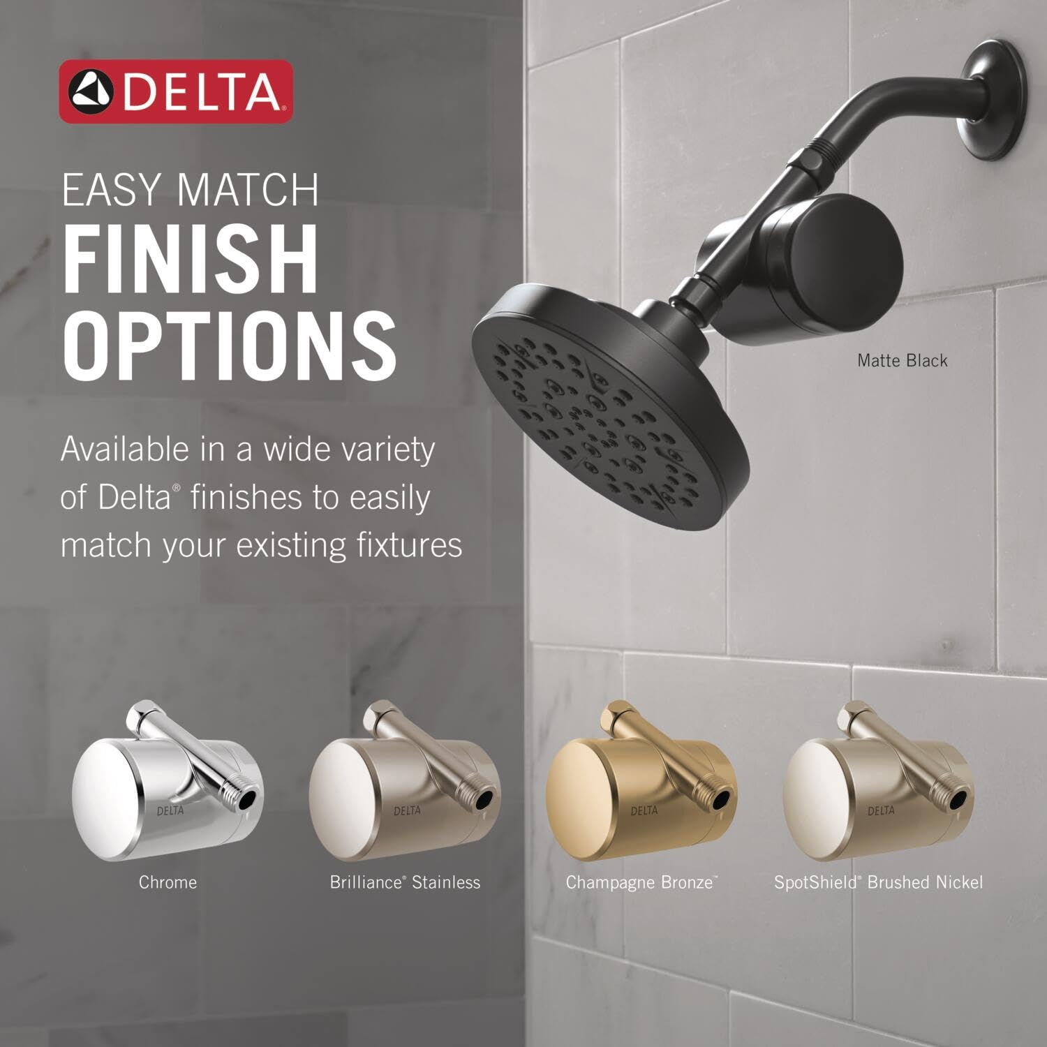Delta Faucet Clarifi Standard Shower Filter Attachment with Filter, Shower Water Filter, Shower Head Filter, Spotshield Nickel 7SF100-SN 6