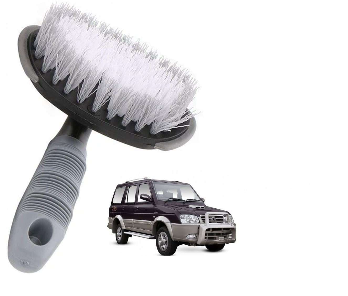 Auto Addict Wheel Tire Scrub Brush Hub Clean Wash Useful Brush Car Washing Cleaning Tool for ICML Rhino 1