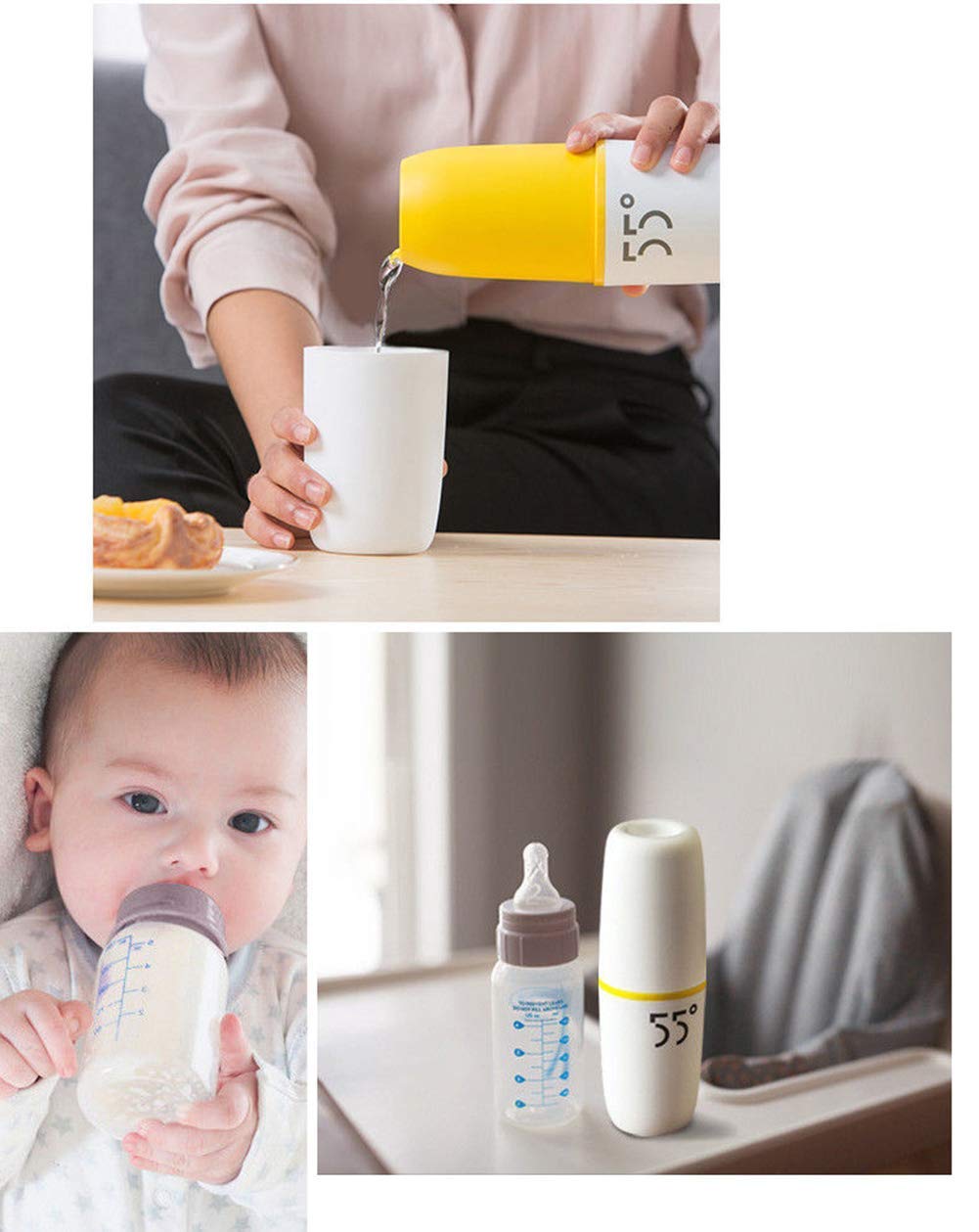IRIS Shake Cup Stay Constant 55 Degree Water Cup Rapid Cooling Temperature to 131 Degree Fahrenheit Stainless Steel Water Bottles 5