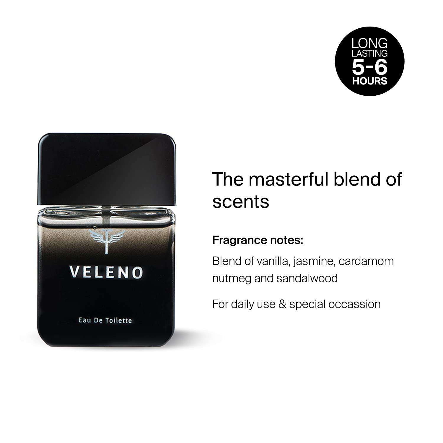 Bombay Shaving Company Father's Day Gift Kit | Veleno Perfume (30ml), Face and Body Wash (200 ml), Hair Wax (100gm) | Father's Day Gifts 4