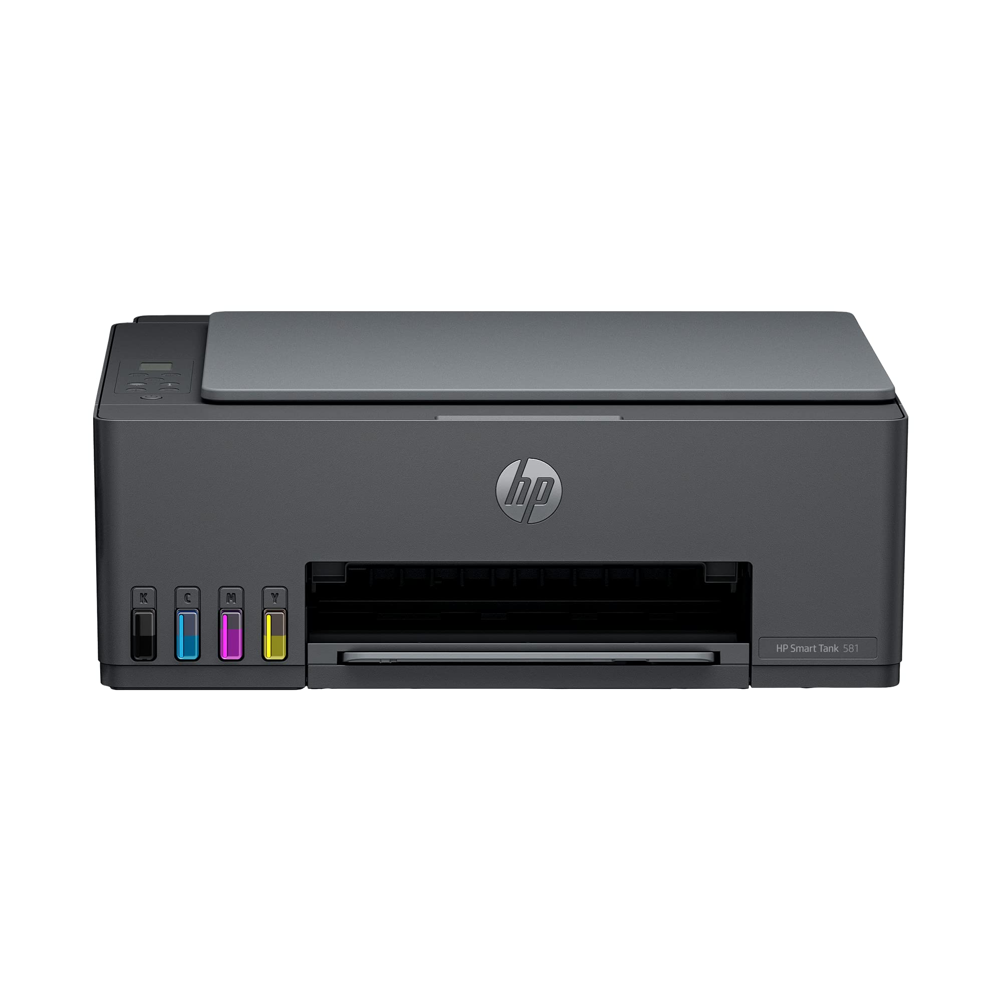 HP Smart Tank 581 All-in-one WiFi Colour Printer with 2 Extra Black Ink Bottles(Upto 18000 Black and 6000 Colour Prints)and 1 Year Extended Warranty with PHA Coverage.Print,Scan &Copy for Office/Home 1