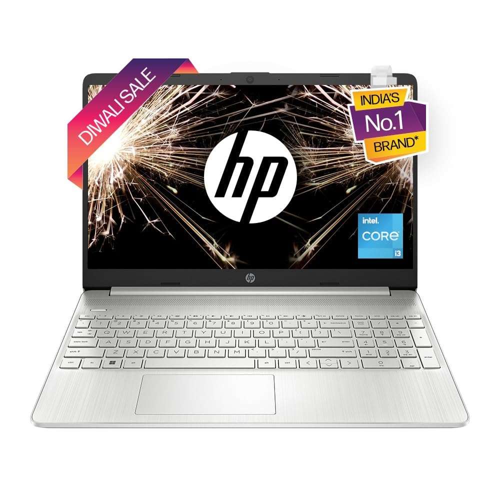 HP Laptop 15s, 12th Gen Intel Core i3-1215U, 15.6 inch(39.6cm) FHD Laptop(8GB RAM,512GB SSD,Intel UHD Graphics,Alexa,Dual Speakers,Numeric Keypad,Win 11,MSO 211.69 Kgs,Natural Silver) 15s-fr5009TU 1
