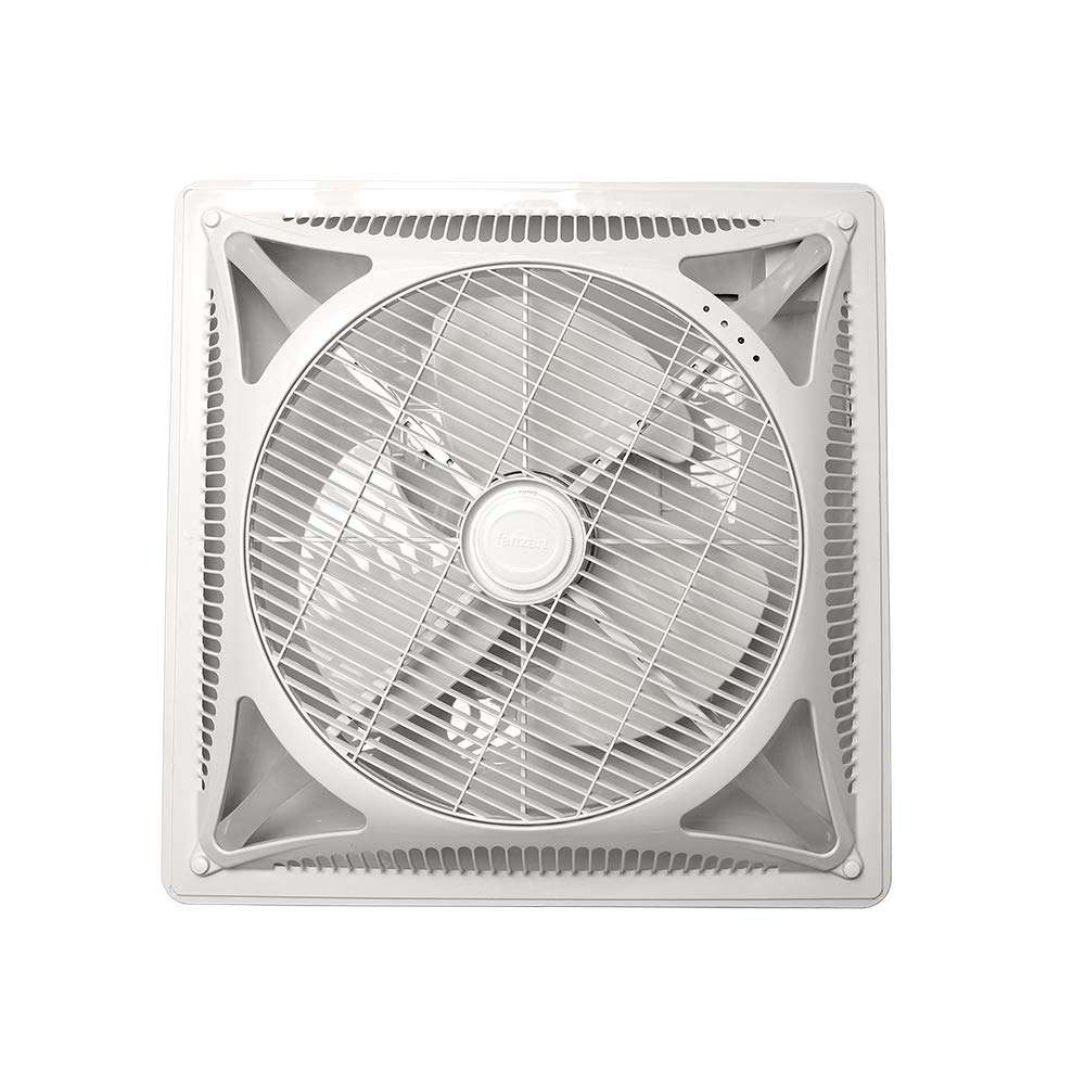 Fanzart Invento - False Ceiling Recessed Fan (White 603 x 603 x 220 mm) With Remote Control - For GYPSUM/POP/TILE GRID AND REGULAR CEILINGS 1