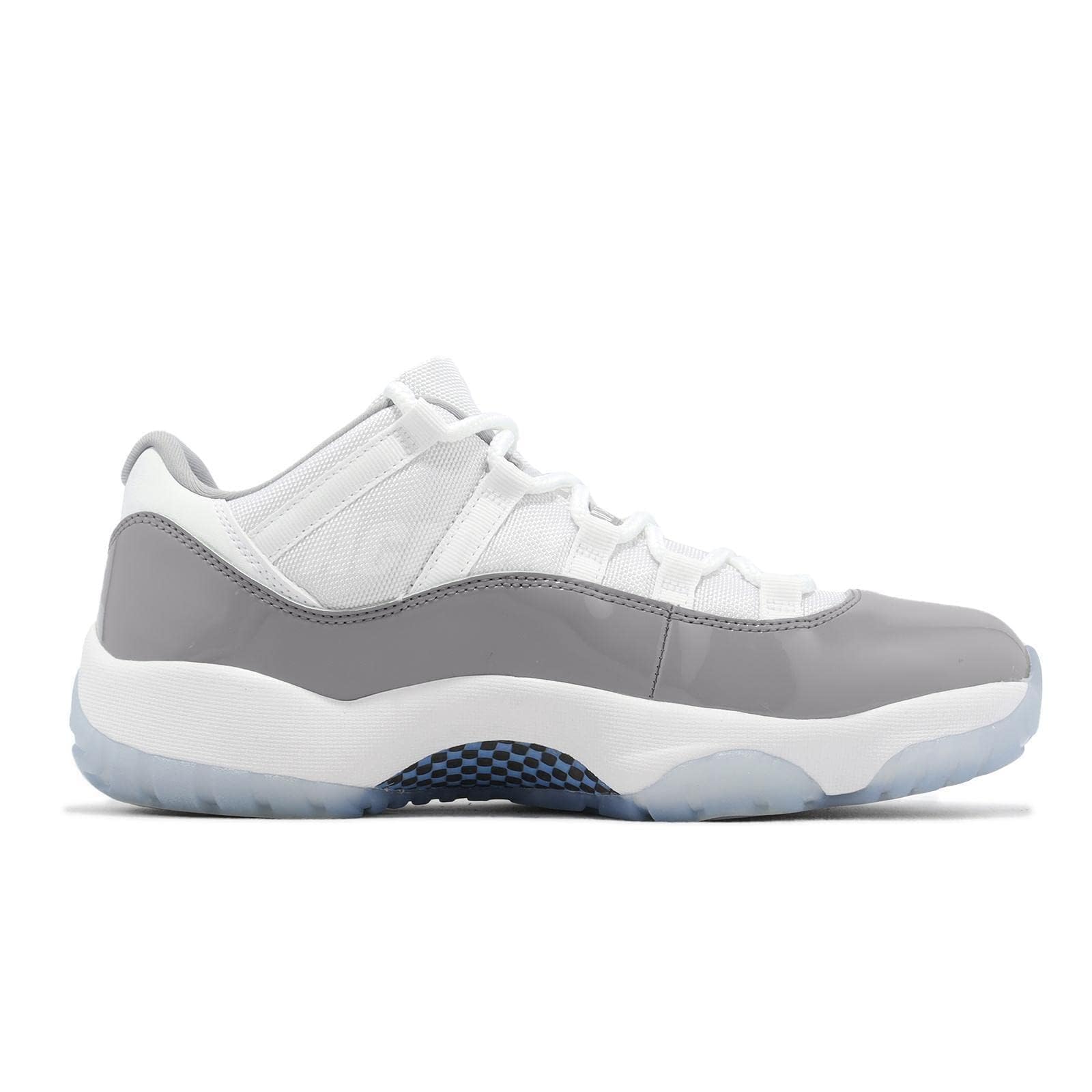 Nike Mens 11 Low AV2187 140 Cement - Size 11.5 White/University Blue/Cement Grey 3