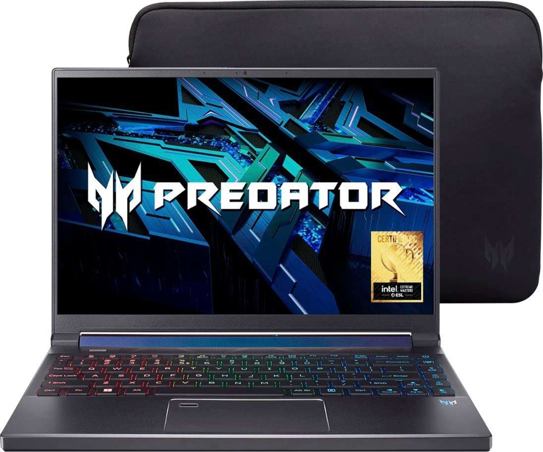 Acer Predator Triton 300 SE 14 Gaming Laptop 14" FHD+ IPS 165Hz 12th Generation Intel 14-Core i7-12700H 16GB DDR4 512GB SSD GeForce RTX 3060 6GB RGB Backlit Fingerprint Thunderbolt Win11 + HDMI Cable 3