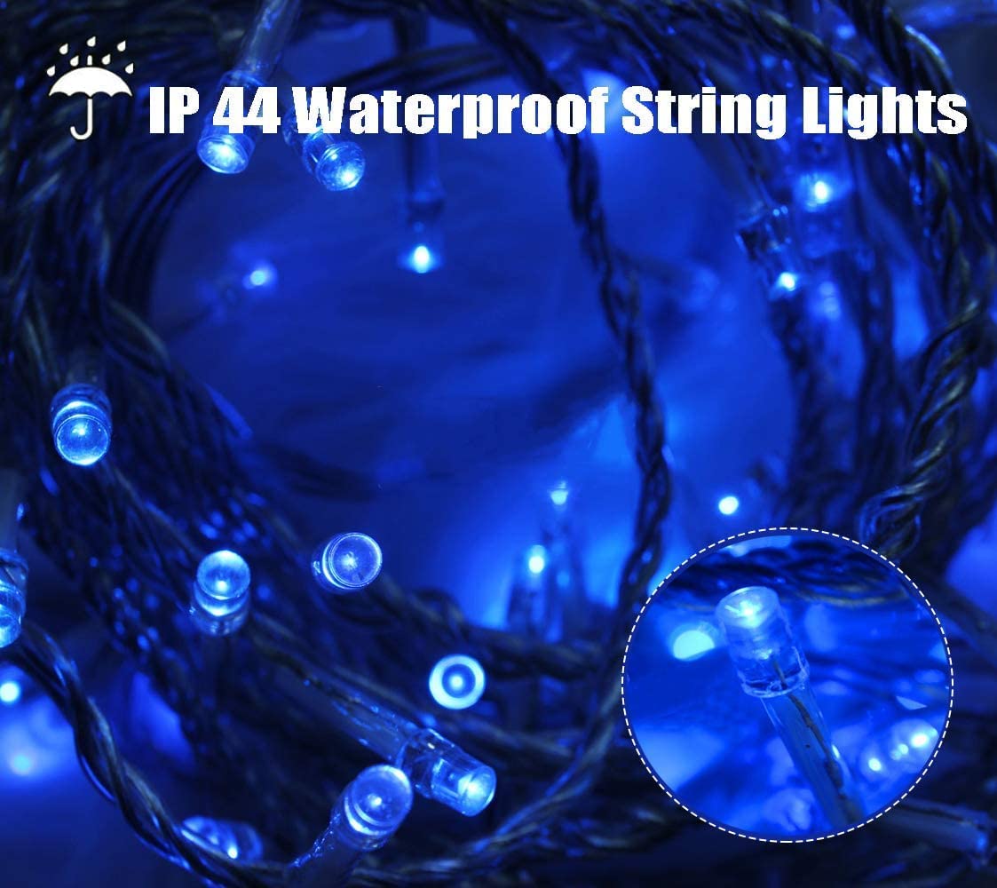 Gesto 60 Feet Long LED Power Pixel Serial String Light, 360 Degree Light in Bulb/ Copper Led Pixel String Light for Home Decoration,Diwali,Christmas(Blue) Pack of 5 3