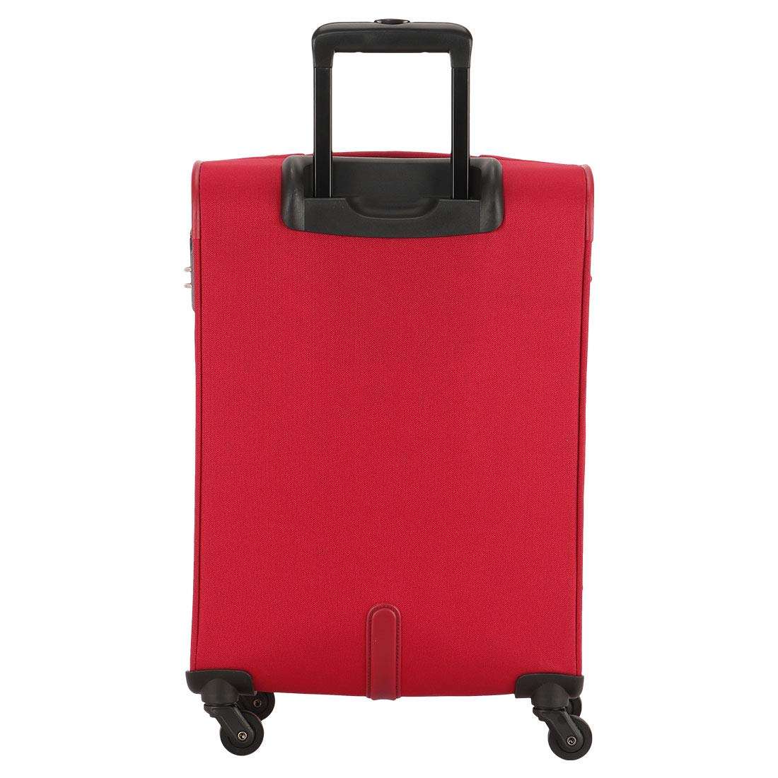 American Tourister Kamiliant Trolley Bag For Travel|Zaka 56 Cms Polyester Softsided Small Cabin 4 Spinner Wheel Luggage Bag|Suitcase For Travel|Trolley Bag For Travelling,Maroon 3