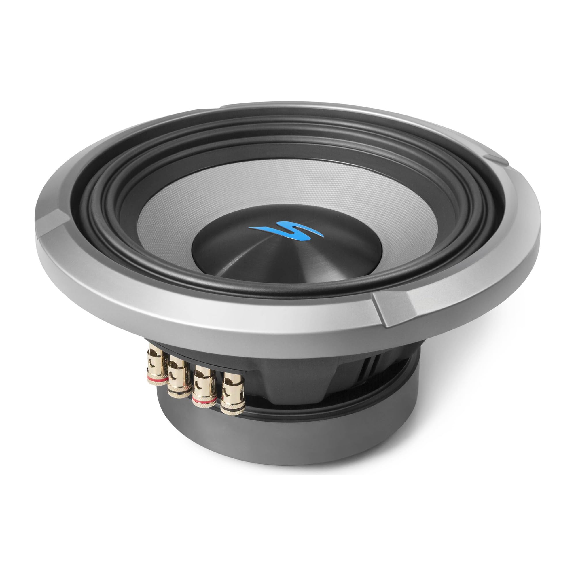Alpine S2-A60M S-Series Class-D Amp w/ (2) S2-W10D4 10" S-Series Dual 4-Ohm Car Subwoofer 5