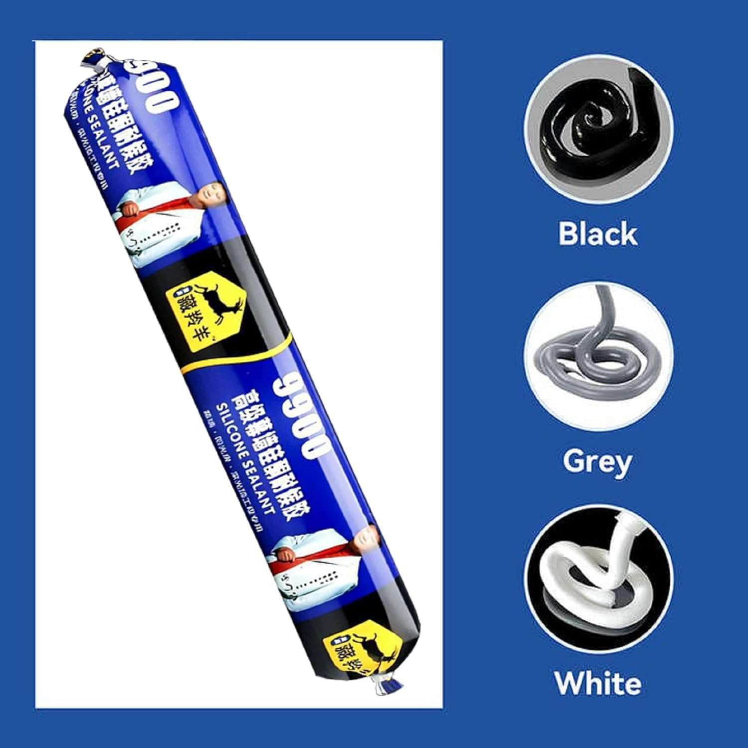 Sealnt 9900 Waterproof Silicone Sealnt 750gm | Quick Leakage Repair Sealat for Roof, Concrete, Watertank, Metal, Steel, Aluminum | Fast Drying & Durable Waterproof Sealant (Pack of 1) 5