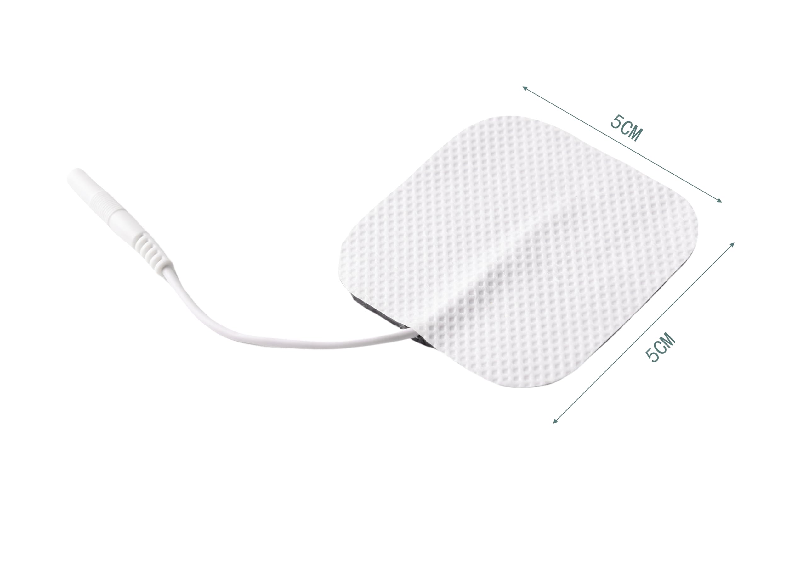 Companio Electrode Patches -TENS/EMS Unit Patches- 2'' Electrode Replacement Patches - Upgraded Self-Stick Performance - Non-Irritating Design for Electrotherapy & Pulse Massagers(set of 4)-5x5 cm 4