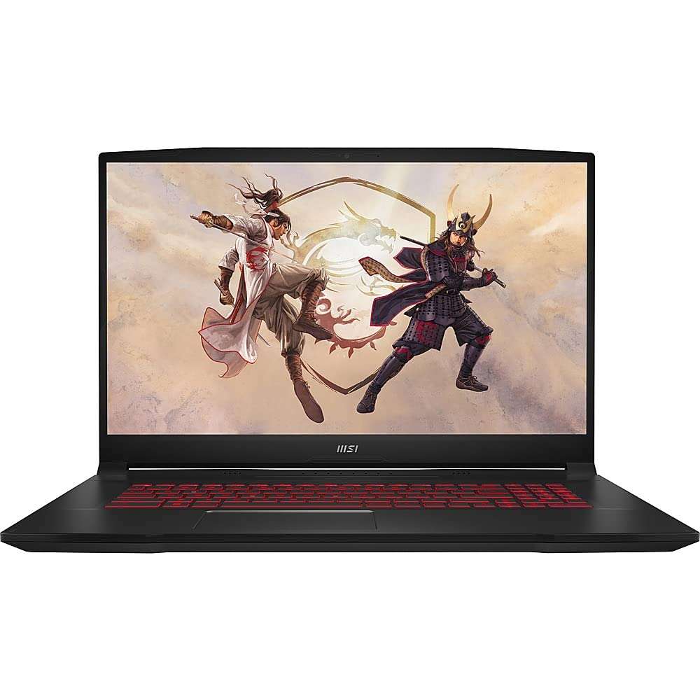 MSI Katana GF76 Gaming Laptop 2023 New, 17.3" FHD IPS 144Hz, Intel i7-11800H 8-Core, NVIDIA GeForce RTX 3050 Ti 4GB GDDR6, 16GB DDR4, 1TB SSD, Backlit Keyboard, Wi-Fi 6, Win10 Home, COU 32GB USB 1