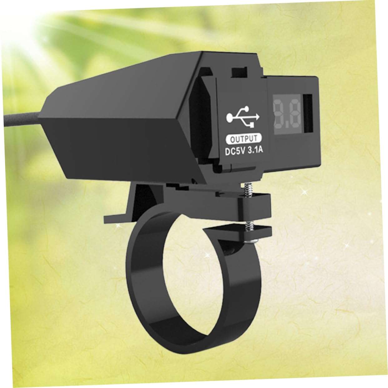 Cabilock Dual USB Port Motorcycle Phone Charger Waterproof USB Charger Led Display 3.1a Max Output 4