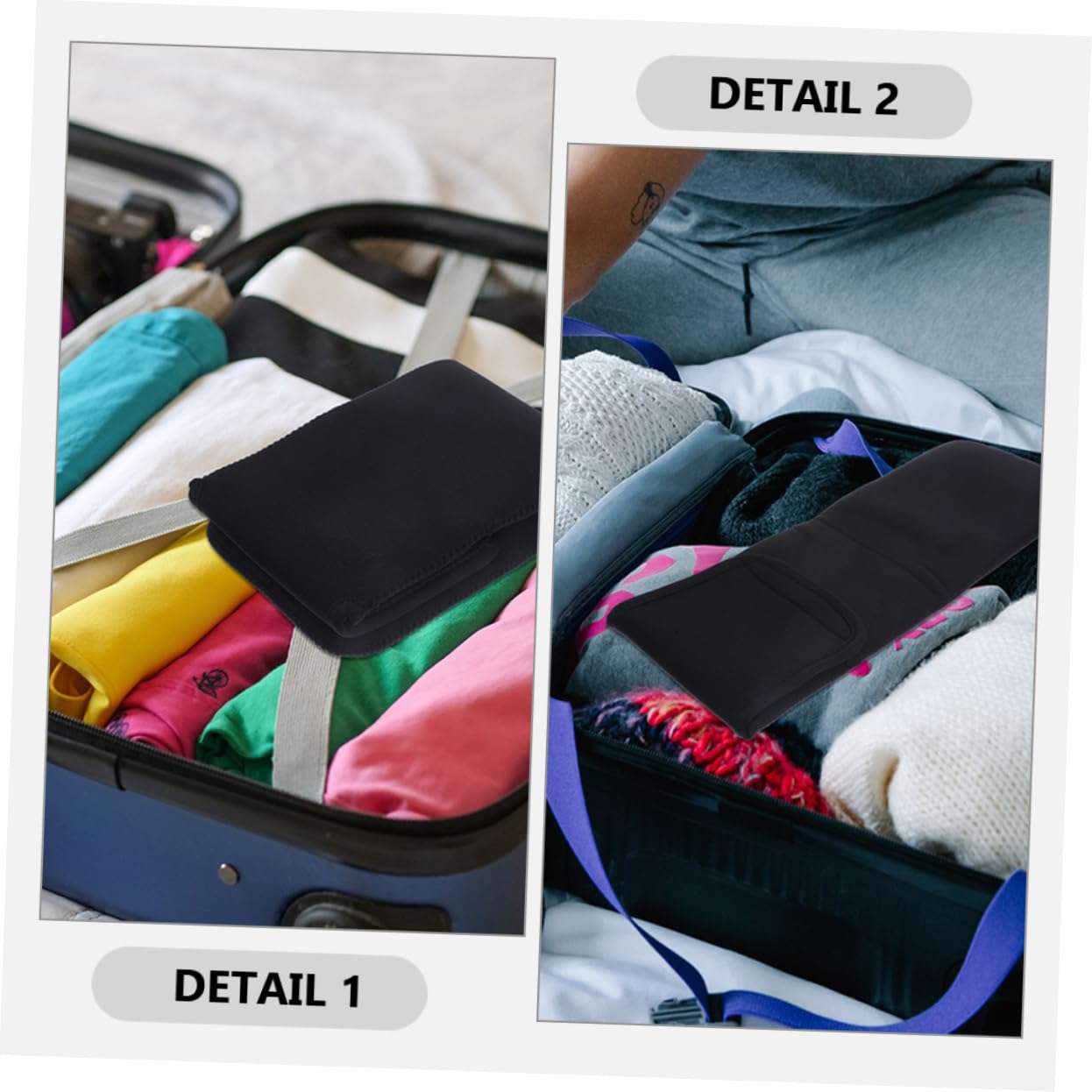 SOESFOUFU 2pcs Hair Straightener Protective Cover Tool Bags Hair Curler Hair Rollers Curling Iron Curling Wand Storage Pouch Neoprene Holder Storage Bag Travel Hair Dryer Portable Canvas 4