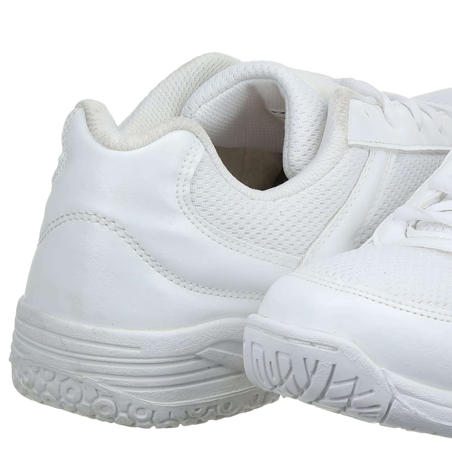 Nivia School Shoe for Kids/Durable/Anti-Skid/MESH with Superlight Lightweight Formal Shoe- SIZE-06 (White) 4