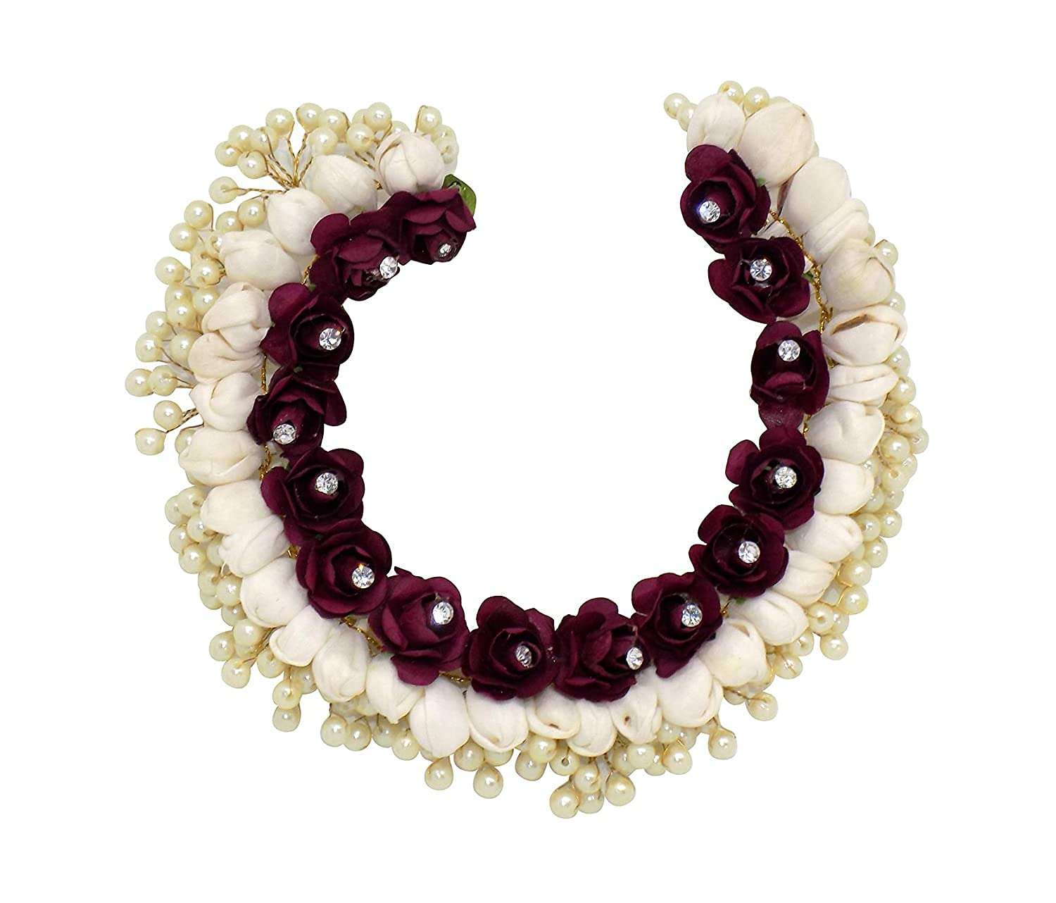 RAAYA Artificial Gajra Bun Hair Gajra Accessories For Women Stylish, Pack Of 1 4