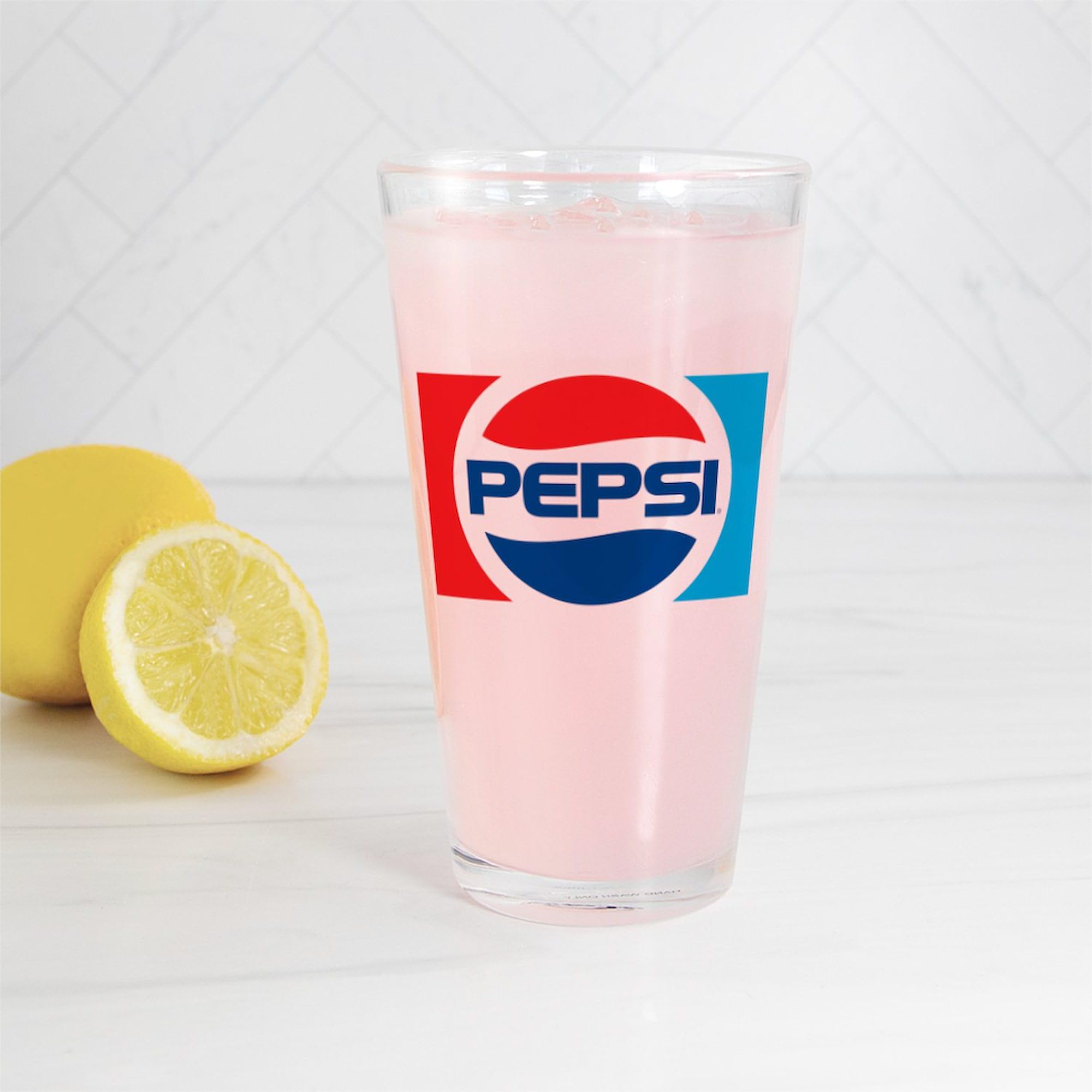 CafePress 90S Pepsi Logo Pint Glass, 16 oz. Drinking Glass 4