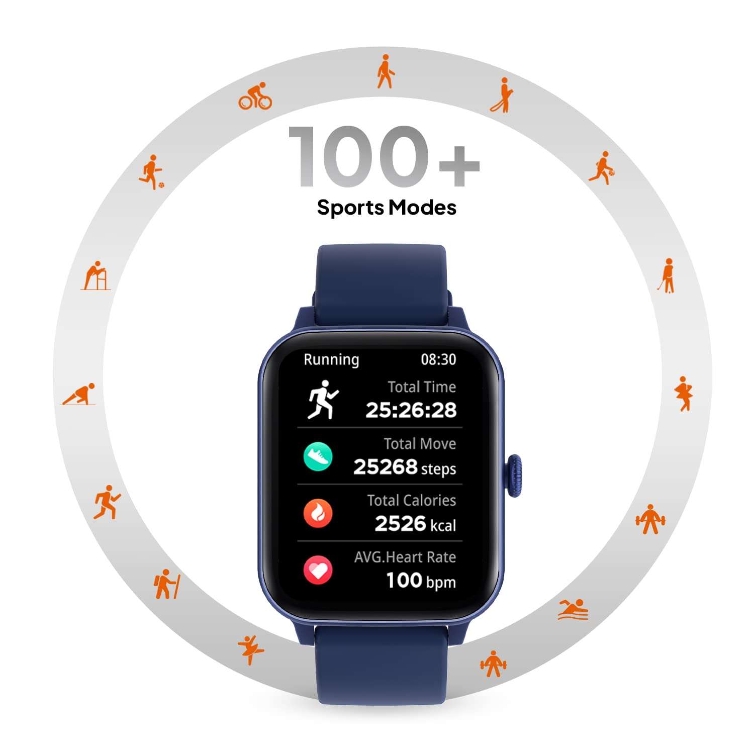 Fire-Boltt Falcon 1.83" Bluetooth Calling Smartwatch, 100+ Sports Modes, Built in Mic & Speaker, IP67 Rating Water Resistant 5