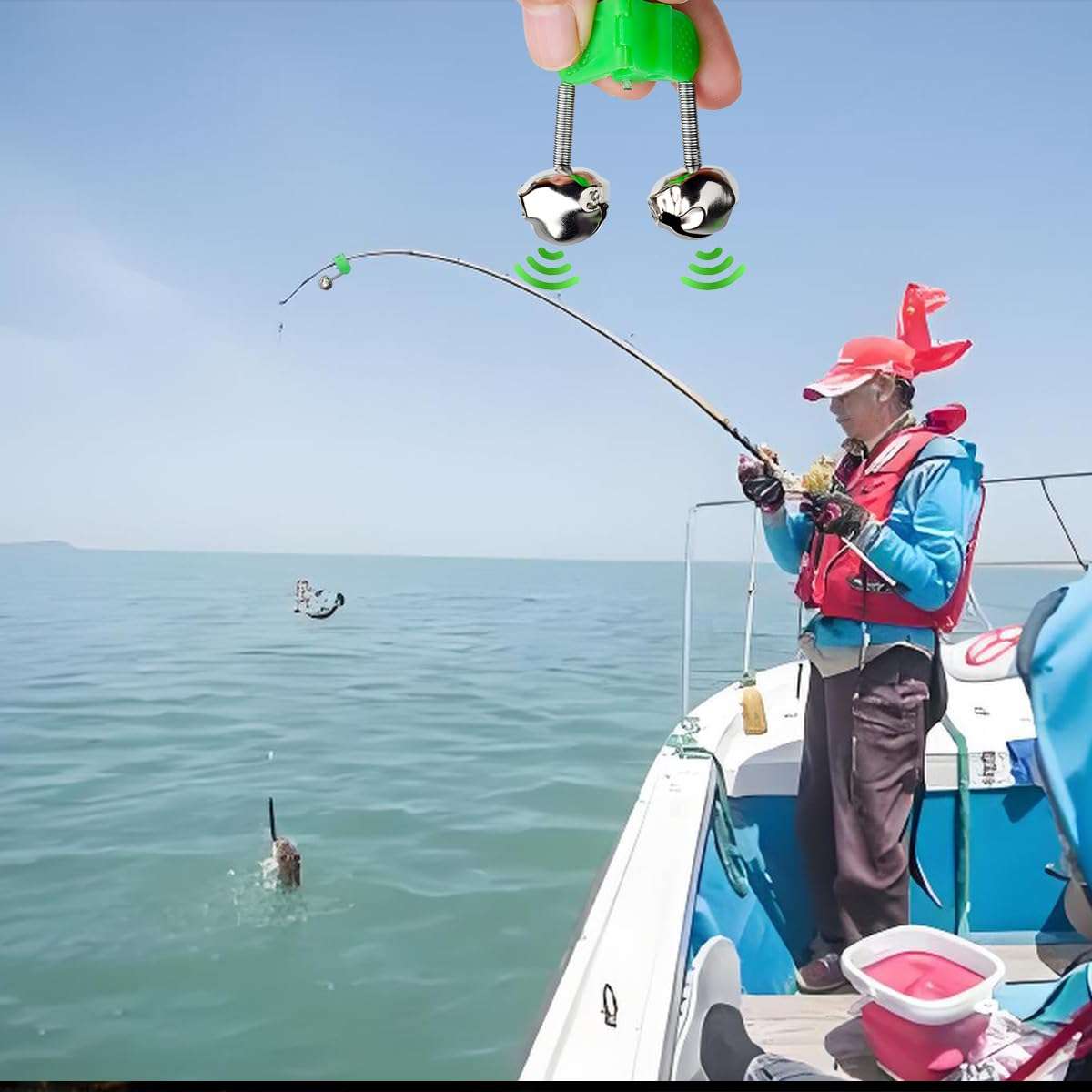 Fishing Bells for Rods - Extra Loud Dual Alert Alarm Clips for Fishing Rods, Types of Fishing (10Pcs) 6