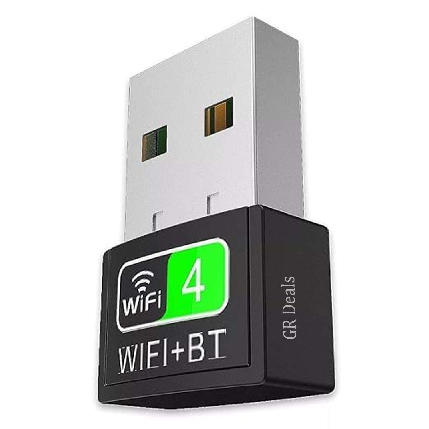 GR Deals 2 in 1 USB Bluetooth & WiFi Wireless Adapter Bt 4.2 150Mbps WiFi Dongle Network Card WiFi Receiver Bluetooth Transmitter for PC, Laptop, Desktop. 1