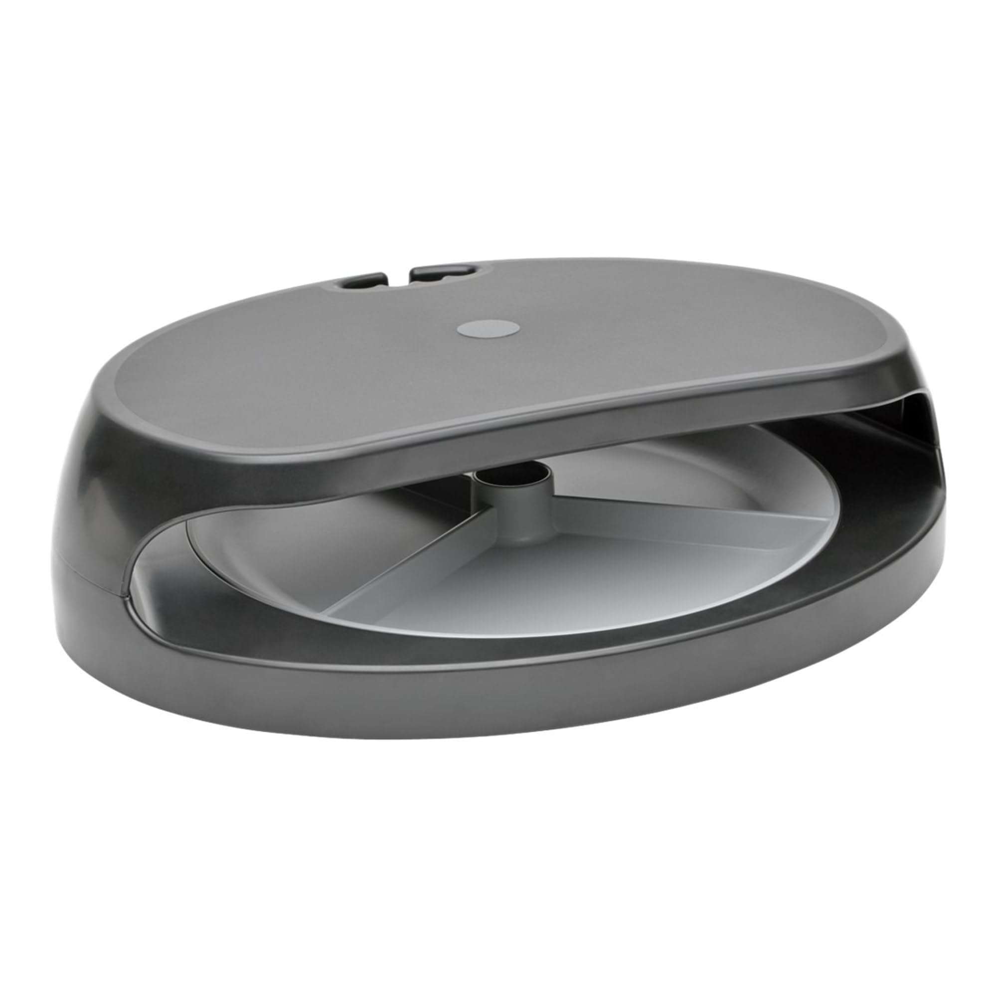 Tripp Lite LCD Display TV Monitor Riser Stand w/ Accessory Tray, Raises up to 4in. For Monitors, Printers, Laptops (MR1208TRAY),Gray/Black 2