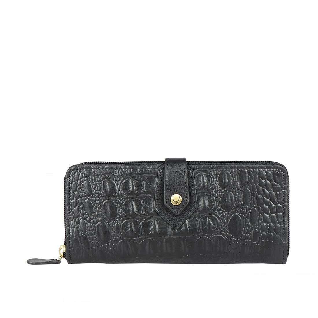 Hidesign Womens EE Hongkong WII-M Medium Black Zip Around