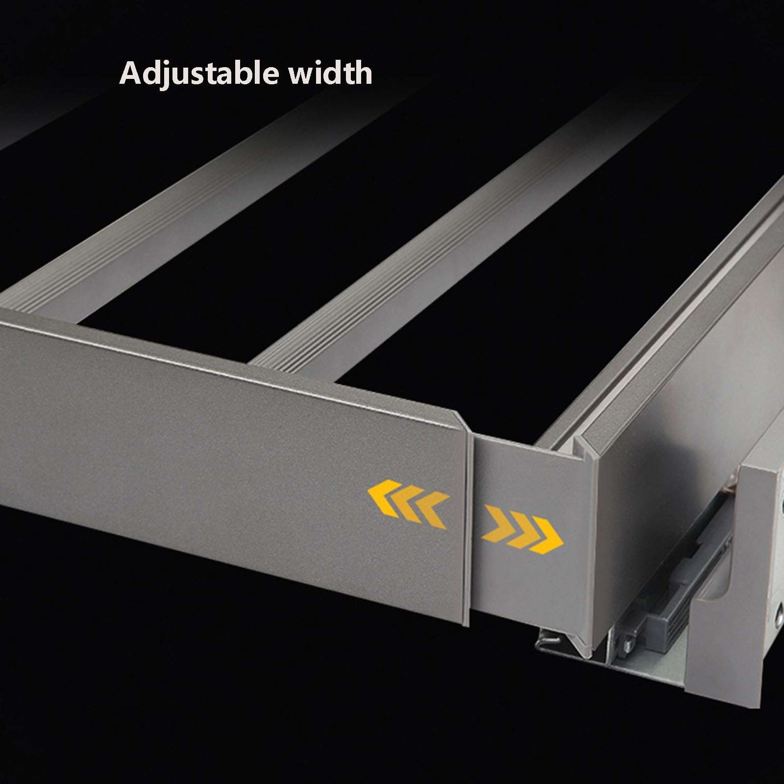 Washing Machine Trouser Rack - Invisible Clothes Drying Rack, Built-in Wardrobe Pull-Out Basket, Drawer-Type Balcony Trouser Drawer Slide Rail Storage Artifact 6