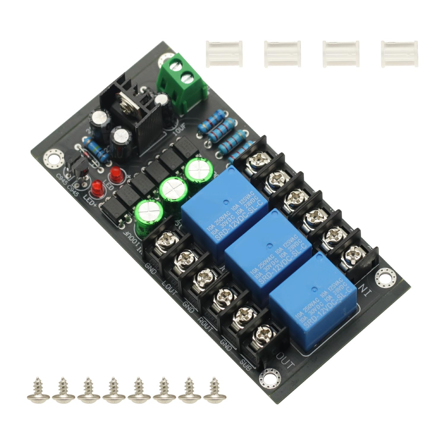 300W 2.1 Channel Class D Digital Amplifier Speaker Protection Board Relay Protection Module Boot Delay DC Protect 1