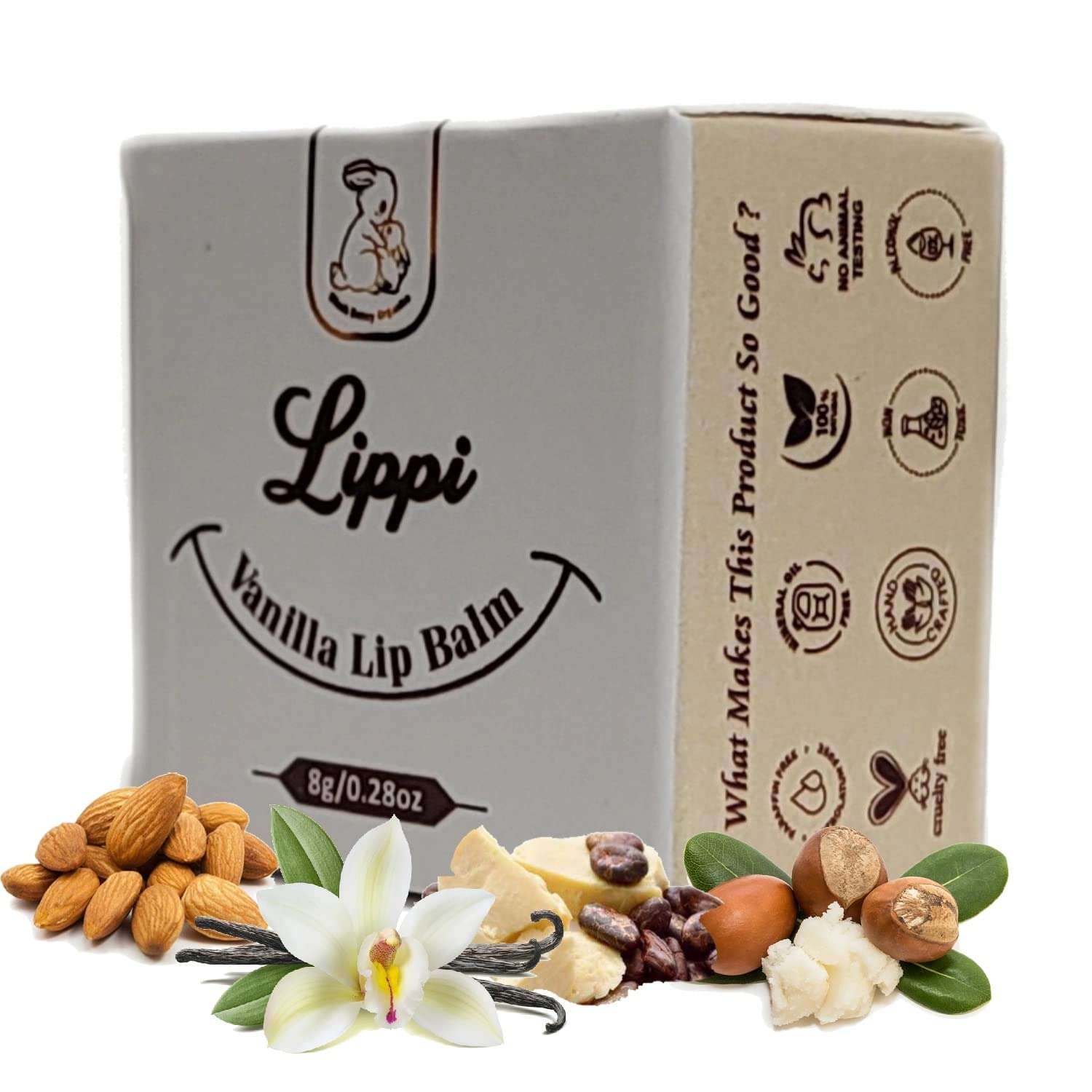 BBO Nourishing Nude Natural Lip Balm Baby & Pregnancy safe | Shea Butter, Cocoa Butter, Vitamin E & Coconut Oil Provides Lip Care to Dry, Chapped & Dark Lips (Vanilla) 4