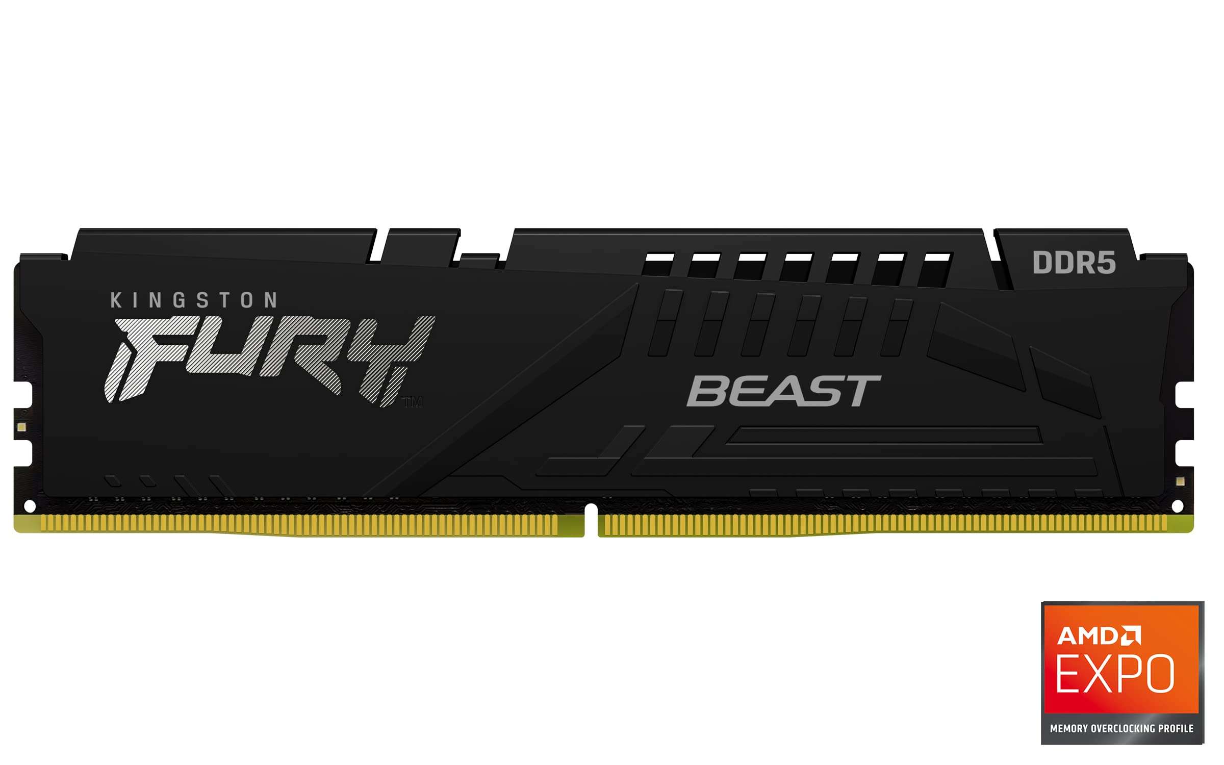 Kingston Fury Beast 16GB 5600MT/s DDR5 CL36 DIMM Desktop Memory Single Module KF556C36BBE-16 3