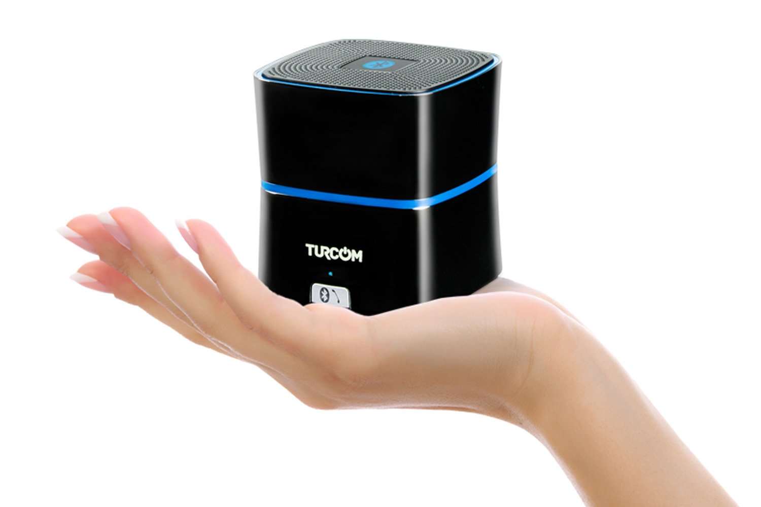 Turcom TS-450 5 Watt Power Enhanced Bass Portable Wireless Bluetooth Speaker, with Latest Bluetooth 4.0 Technology, 8-12 Hour Playtime, Rechargeable Lithium-Ion Battery, Built-in Digital Microphone, Premium Zinc Alloy Shell Speaker, Titanium Gray 5