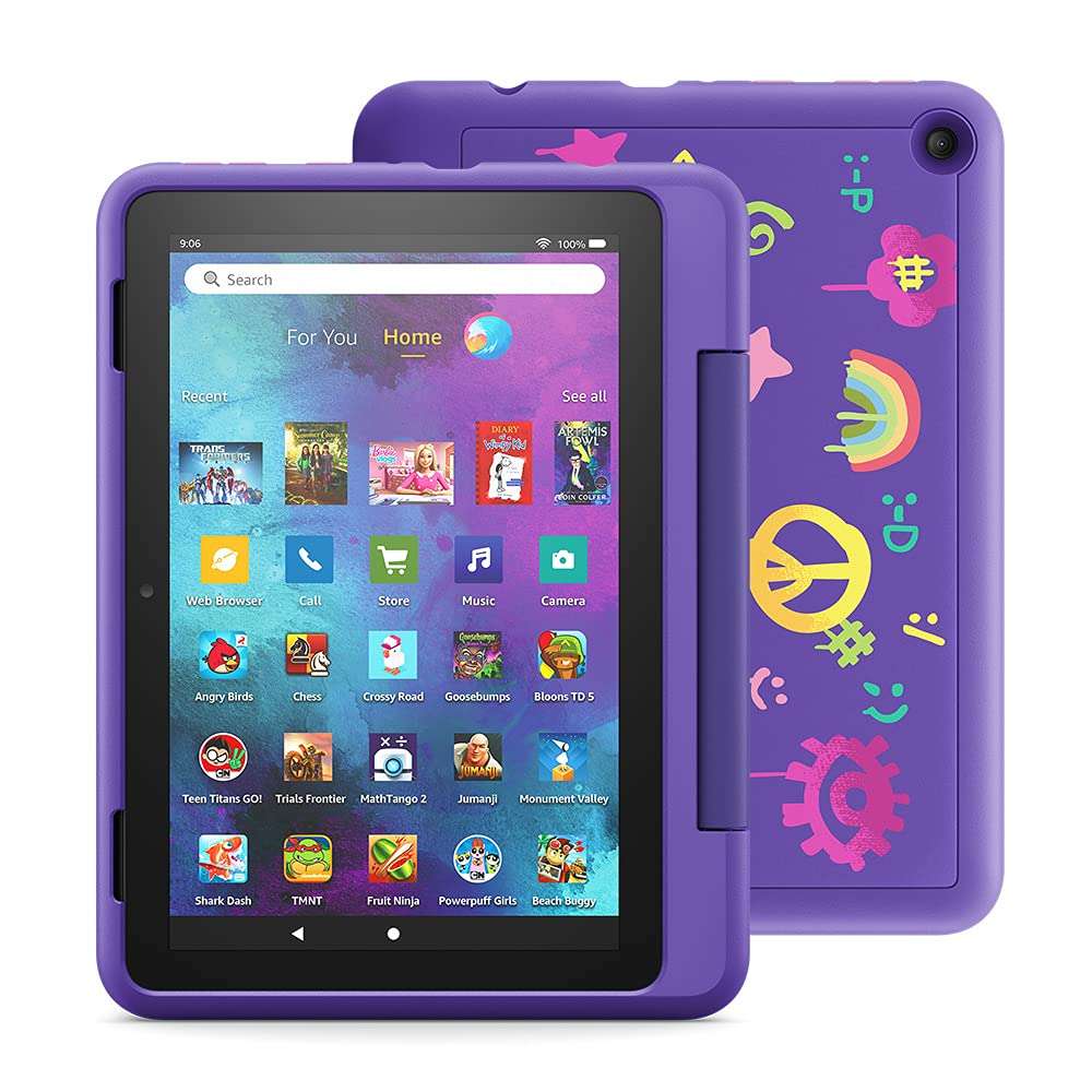 Fire HD 8 Kids Pro tablet, 8" HD (Doodle) with Kids Headset + Sleeve 2