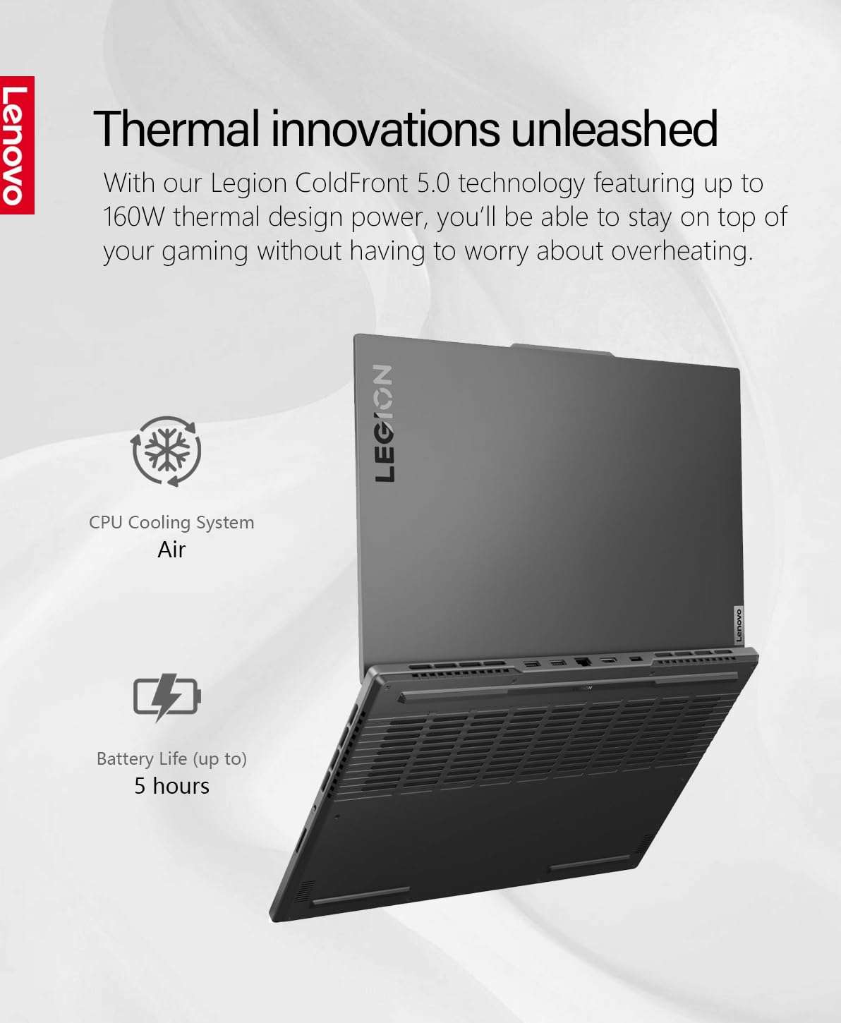 Lenovo Legion Slim 5 Gaming Laptop Computer, 16" WQXGA Display 165Hz, 64GB RAM 2TB Storage, AMD Ryzen 7 7840HS, 8core, 5.1GHz, NVIDIA GeForce RTX 4060, Wi-Fi, Win11, Storm Grey, W/GaLiMu 5