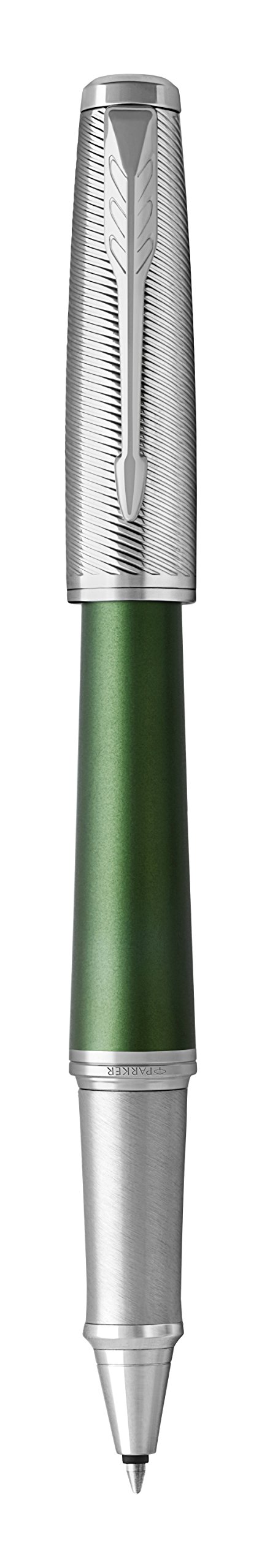 Parker Urban Rollerball Pen, Premium Green with Fine Point Black Ink Refill (1931618) 5