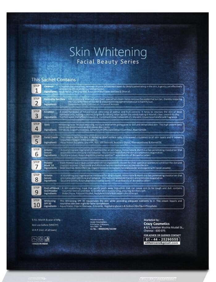 Olifair Skin Whitening Beauty Series -Facial Kit,Cleanse Skin Impurities (Pack of 1) 2