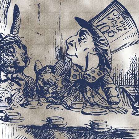 3dRose lsp_110204_6 " Mad Hatter Vintage Alice in Wonderland Tea Party 2 Plug Outlet Cover, Multicolor 3