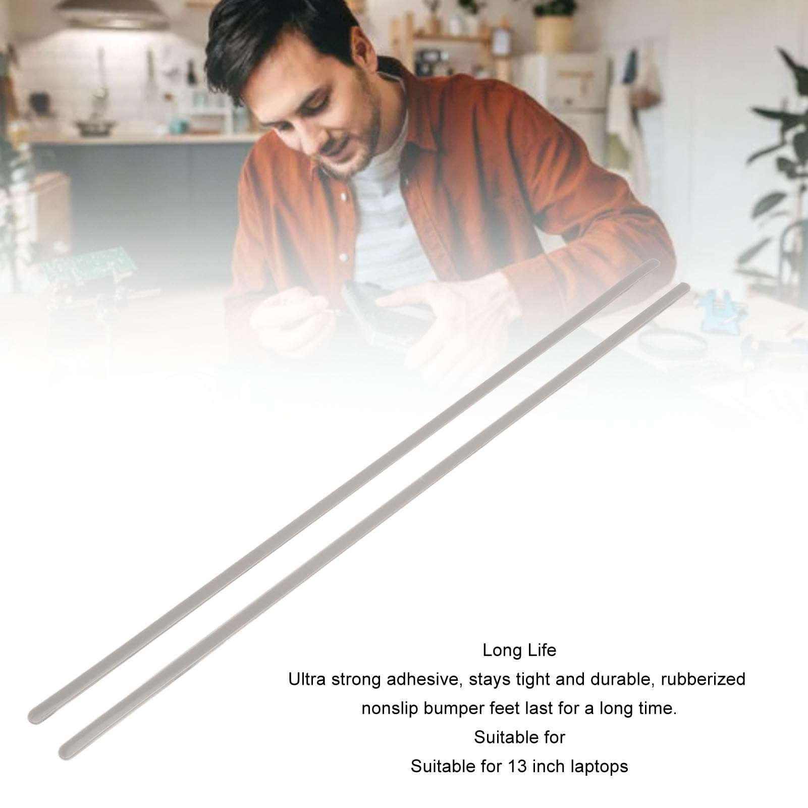 Laptop Rubber Feet Strip Replacement for Book 1/2/3 13 Laptop Bottom Case Nonskid Silicone Bumper Rubber Foot Strip 5