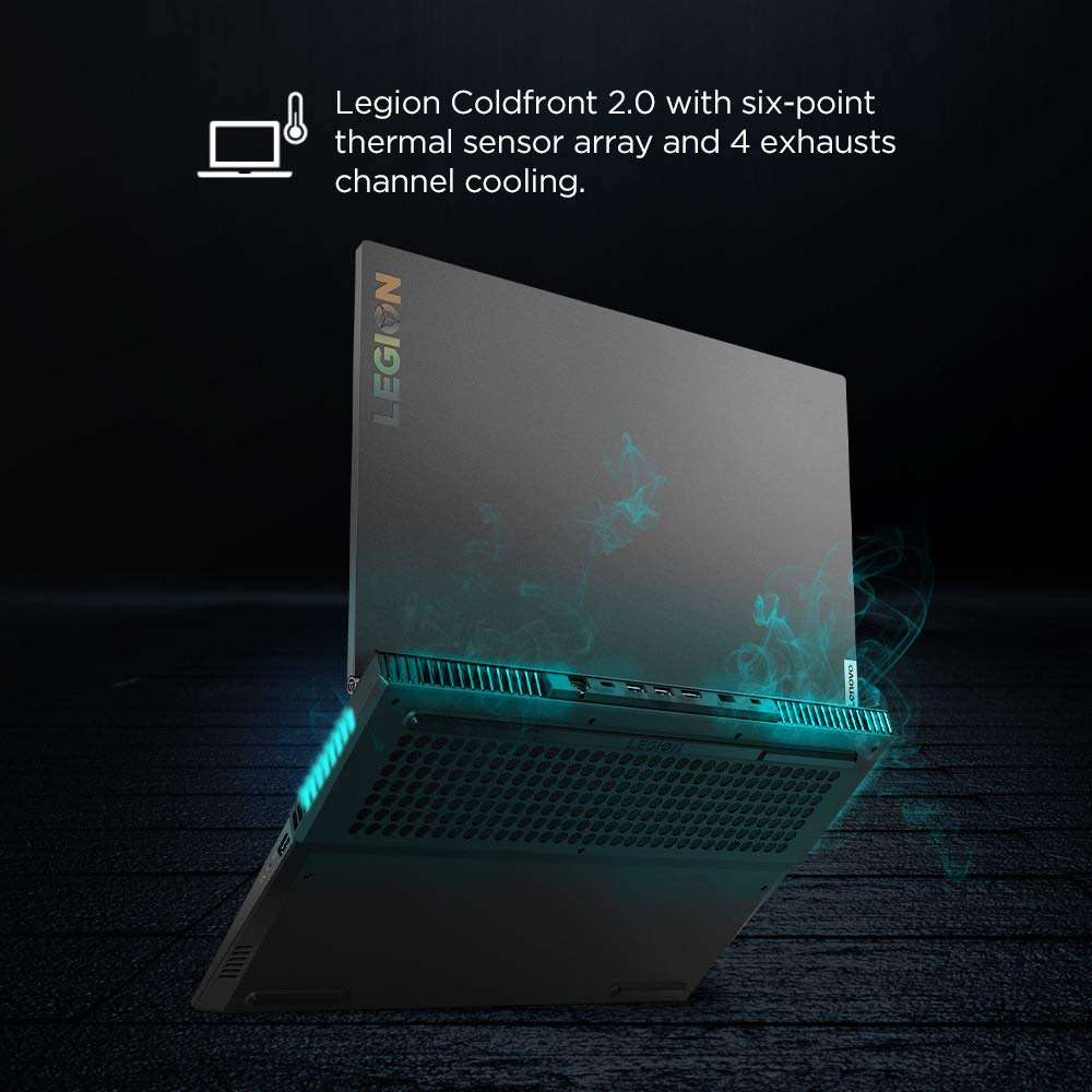 Lenovo Legion5 10th Gen Intel i5 15.6" (39.62 cms) FHD IPS Gaming Laptop(8GB/1TB HDD/256GB SSD/Win10/120 Hz/NVIDIA GTX 1650Ti 4GB GDDR6/Phantom Black/2.3Kg), 82AU00KGIN 15.6" Laptop Sleeve 4
