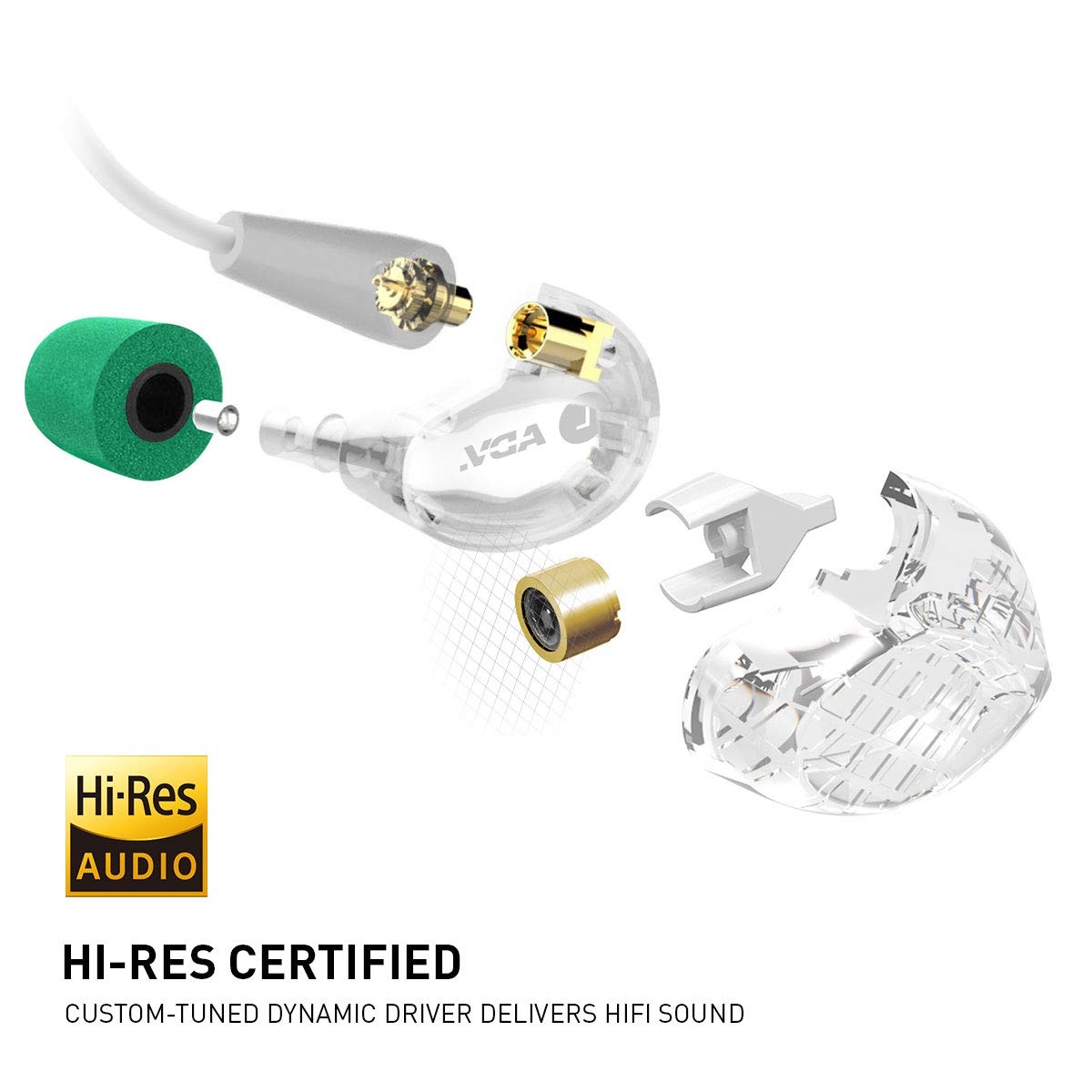 ADVANCED SOUND GROUP ADV. Model 3 Wired High-Resolution in-Ear Monitors/MMCX Detachable IEMs for Musicians [Live Edition] 2