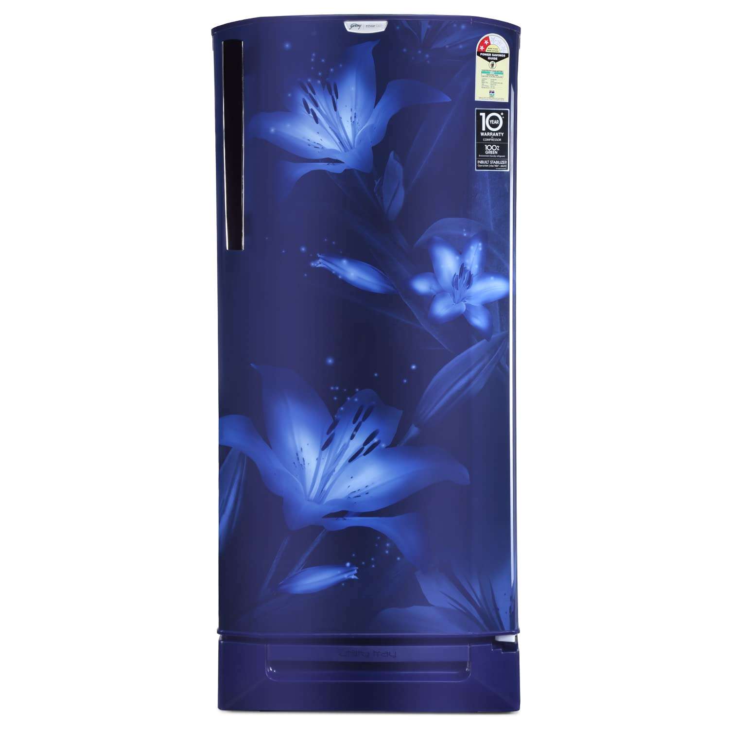 Godrej Edge 192 L 2 Star Direct Cool Single Door Refrigerator Appliance (RD EDGENEO 207B 23 TDF BH BL, Blush Blue, Turbo Cooling Technology, 2022 Model) 1