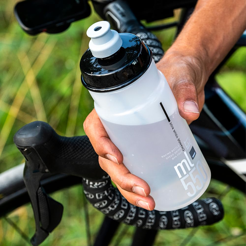 Elite Jet 550ml Water Bottle, Fluorescent Yellow with Black Logo – High-Flow, Biodegradable, and BPA-Free 5