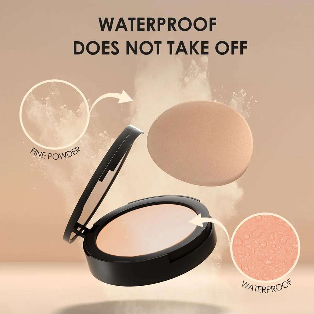 Adbeni Brighten Moisturize Compact Powder with Light-Diffusing Particles for a Flawless, Long-Lasting, Oil-Control, Translucent Setting Powder for All Skin Tones, Shade-02, 20gm 3