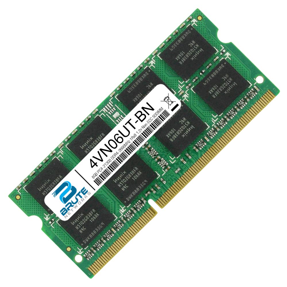 Brute Networks 4VN06UT-BN - 8GB DDR4-2666MHz 1Rx8 Non-ECC SODIMM (Compatible with OEM PN# 4VN06UT) 2