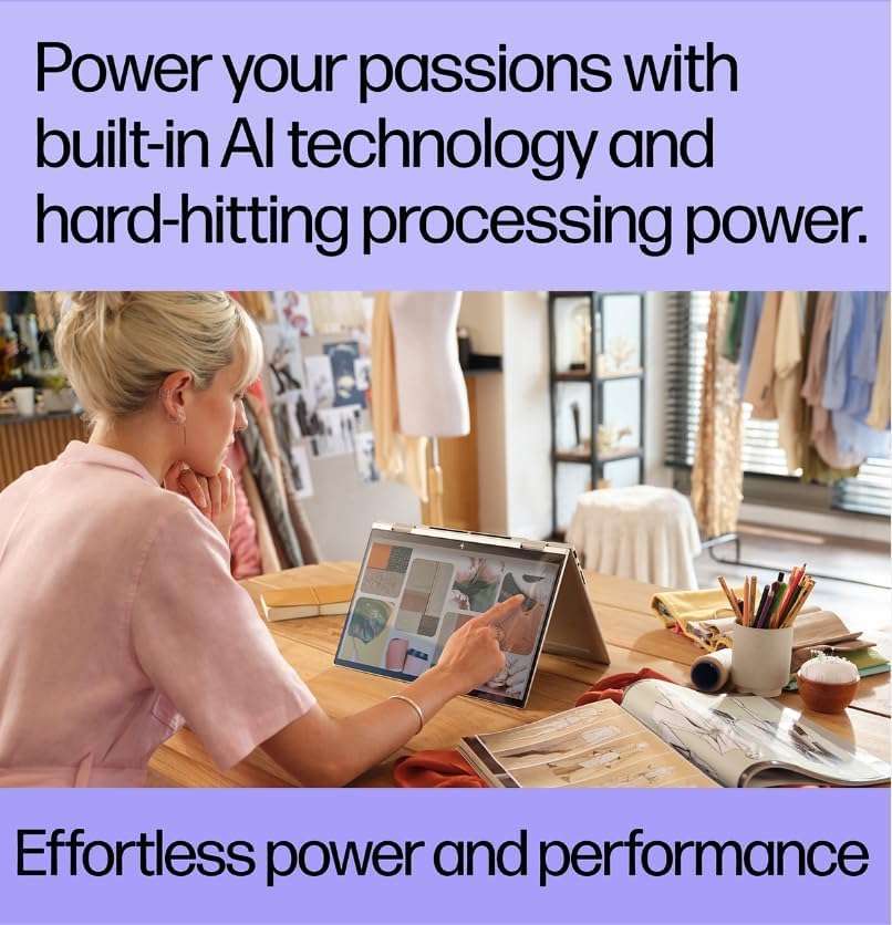 HP - Envy 2-in-1 Laptop - 15.6" Full HD Touch-Screen - Intel Evo Core i7-1355U - 16GB Memory - 1TB SSD -Thunderbolt 4 – Long Battery Life – Windows 11 Pro - W/Clean Cloth 4