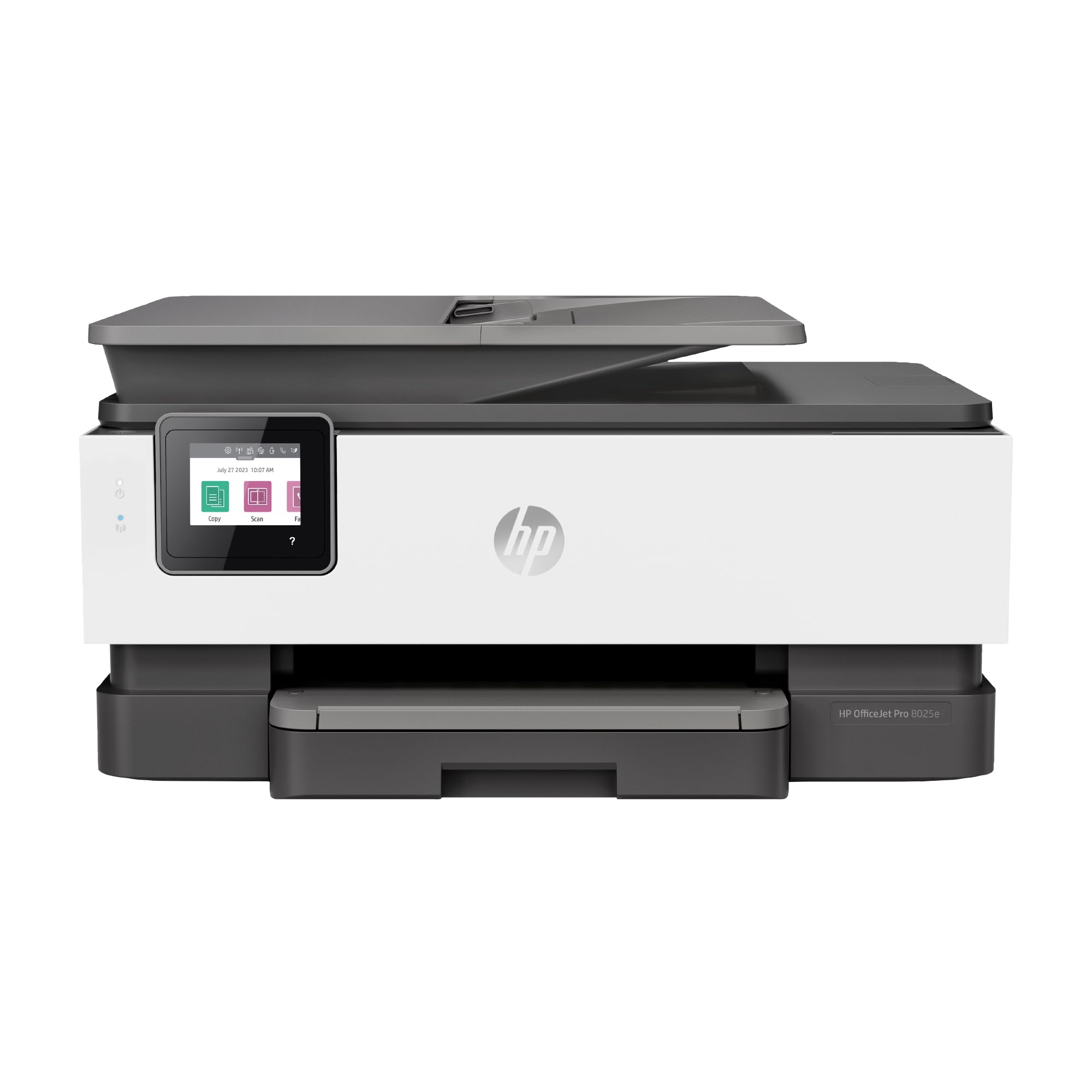 HP OfficeJet Pro 8025e Wireless Color All-in-One Printer with bonus 6 free months Instant Ink with HP+ (1K7K3A), Gray 1
