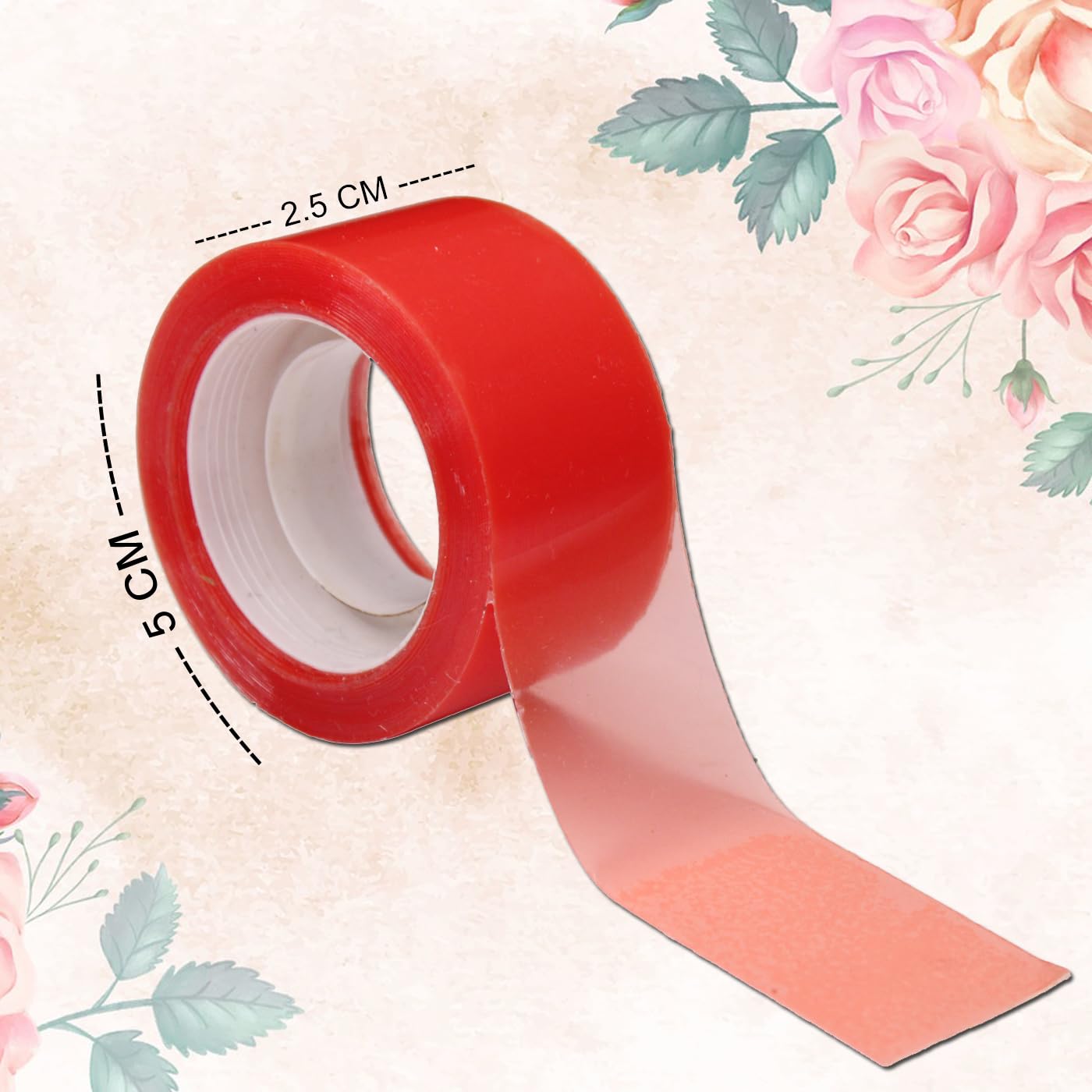 Fully Set Of 5 Wig Tapes For Hair Wig Toupee And Extension For Unisex, Pack Of 1 (Red Small 5) 3