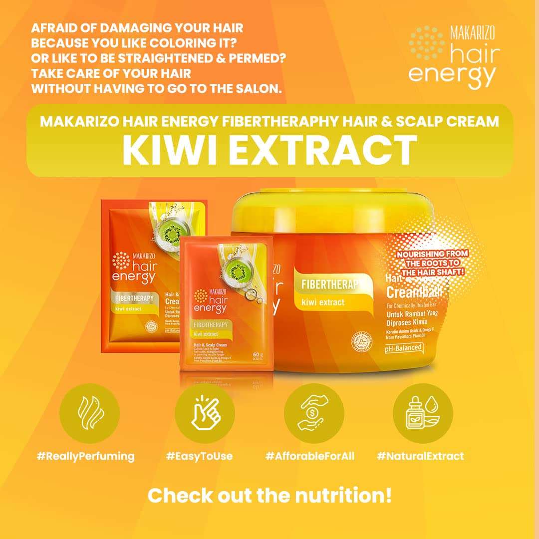 Hair Energy Fibertherapy Kiwi Creambath 60 ML 4