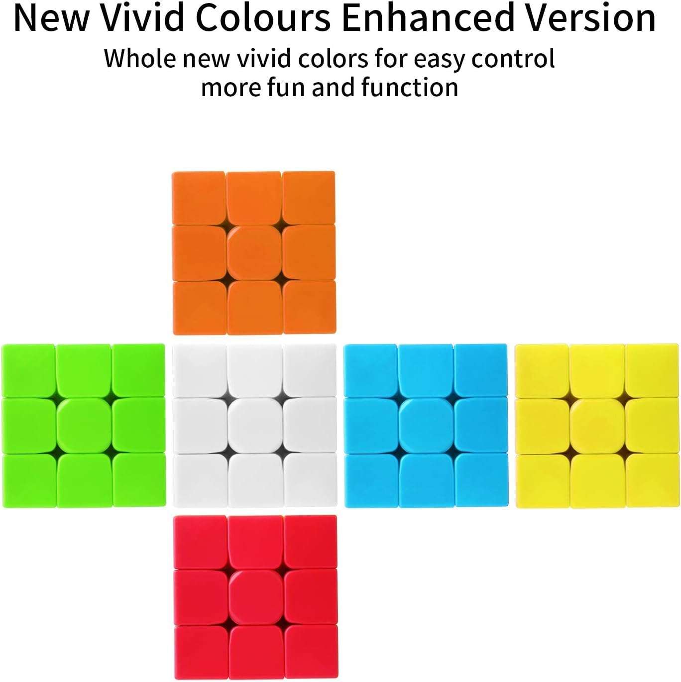 D ETERNAL Cube Combo Set Of 2X2 3X3 And Pyramid Pyraminx Triangle High Speed Stickerless Magic Cube Puzzle, Kids and Professionals 6